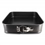 MENASTYL - Moule à charnière carré Amandine 26X26CM - 6020704, Idéal gâteaux carrés démoulage facile avec fond amovible - moule 