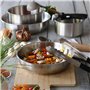 MENASTYL - Set de 4 pièces amovibles en Inox Iris - Compatible tous feux dont induction, four et lave-vaisselle - Empilable - Ac