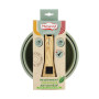 MENASTYL - Lot de 2 casseroles amovibles revêtement antiadhésif céramique sans PFAS/PTFE - 2 casseroles 16/18cm et 1 poignée - T