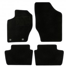DBS - Tapis de Voiture - sur Mesure pour C4 (2004 à 2011) - avec Clips de Fixation - Tapis de Sol antidérapant pour Automobile -