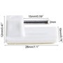 ATELIERS 28 Supports - Crochets adhésifs/Autocollant pour Tringle de vitrage - Lot de 4 (Chrome)