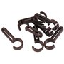 AGRAFES | 10 Agrafes Clips Plastique pour ø35 et ø28 | Blanc