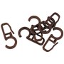 AGRAFES | 10 Agrafes Clips Plastique pour ø35 et ø28 | Blanc