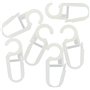 AGRAFES | 10 Agrafes Clips Plastique pour ø35 et ø28 | Blanc