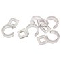 AGRAFES | 10 Agrafes Clips Plastique pour ø35 et ø28 | Blanc