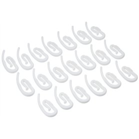 AGRAFES | 20 Agrafes Escargot Plastique | Blanc