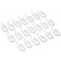 AGRAFES | 20 Agrafes Escargot Plastique | Blanc