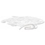 AGRAFES | 20 Agrafes Escargot Plastique | Blanc