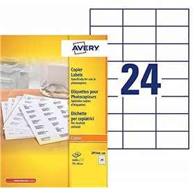 AVERY - Boite de 2400 étiquettes autocollantes multi-usages