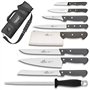 Sabatier Cuisine d'aujourd'hui - Mallette de cuisinier avec 8 couteaux de cuisine + 1 fusil à aiguiser - Fabriqué en France