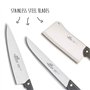 Sabatier Cuisine d'aujourd'hui - Mallette de cuisinier avec 8 couteaux de cuisine + 1 fusil à aiguiser - Fabriqué en France