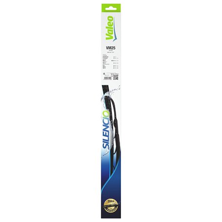 VALEO Silencio Balai d'Essuie-glace - VM25 - Balai d'Essuie-glace Conventionnel 525 mm Durable et Résistant Toutes Saisons - Ava