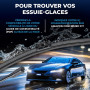 VALEO Silencio Essuie-glace - VF922 - Kit de Balais d'Essuie-glace Plat 600 mm / 475 mm d'Origine de Haute performance, Visibili