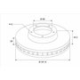 VALEO - Disque de frein peint - 672763 - Boîte de 1 disque ventilé - Essieu avant - Qualité et design similaires à l'OE - Valeo,