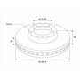 VALEO - Disques de frein peints - 672943 - Boîte de 2 disques ventilés - Essieu avant - Qualité et design similaires à l'OE - Va