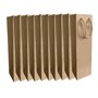 Ludi-Vin Lot de 10 Sacs en papier kraft écru sans fenêtre pour 1 magnum de vin