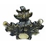 Januel - Décor Feuilles de Chêne pour Trophée de Sanglier - Fixation Dents et Grès de Sanglier sur Ecusson Trophée - Grand Modèl