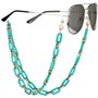 PHOEJIX Chaîne de Lunettes Ambre Acrylique Élégant Accessoire pour Lunettes de Soleil et Masques Anti-Perte Collier Classique po