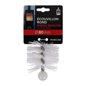 RUECAB - Brosse de ramonage Ø80mm pour poêle à granulés/pellets
