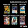 Protege-cartes - KONIX - Premium Sleeves - 100 pochettes - Compatible Magic The Gathering, Pokémon - Transparent