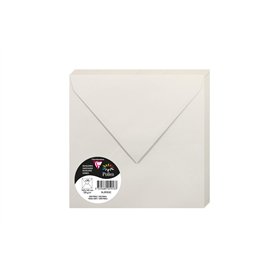 Clairefontaine 5953C - Paquet de 20 Enveloppes Gommées - Format Carré 16