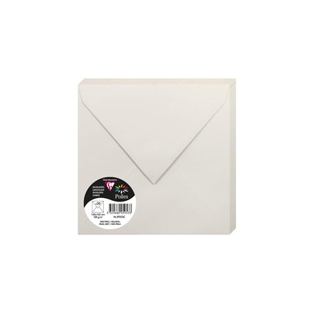 Clairefontaine 5953C - Paquet de 20 Enveloppes Gommées - Format Carré 16
