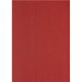 Clairefontaine 2773C Lot de 100 feuilles de couverture en carton avec dos en cuir Rouge Format A4 240 g/m²