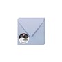 Clairefontaine 55728C - Paquet de 20 Enveloppes Gommées - Format Carré (14x14cm) - 120g/m² - Coloris Bleu Lavande - Invitation E