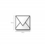 Clairefontaine 55728C - Paquet de 20 Enveloppes Gommées - Format Carré (14x14cm) - 120g/m² - Coloris Bleu Lavande - Invitation E