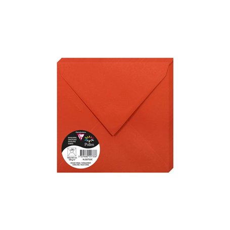 Clairefontaine 55733C - Paquet de 20 Enveloppes Gommées - Format Carré (16