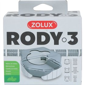Maison de toilette pour cages Rody3 - ZOLUX - Rodylounge - Pour petits rongeur - Blanc