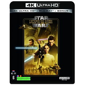 STAR WARS Episode II - L'ATTAQUE DES CLONES (2019) - Blu-ray 4K [4K Ultra-HD + Blu-ray + Blu-ray Bonus]