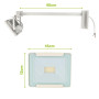 Eclairage enseigne - Projecteurs LED 20W extérieur pour Façades magasin - Support Inclinable - bras déporté