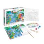 Sentosphère – Palette d'Artiste – La Ville Bleue – Peinture Acrylique - Création Relaxant - Adultes – 14 à 16 couleurs – toilée