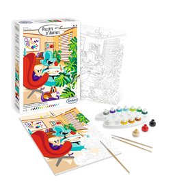 Sentosphère – Palette d'Artiste – Mon Intérieur – Peinture Acrylique - Création Relaxant - Adultes – 14 à 16 couleurs – toilée c