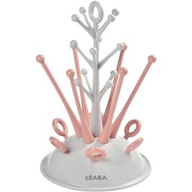 Egoutte-biberons arbre - BEABA - Jusqu'a 6 biberons - Rose