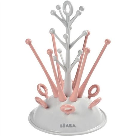 Egoutte-biberons arbre - BEABA - Jusqu'a 6 biberons - Rose
