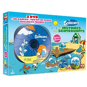 Histoires des Schtroumpfs-Coffret 3 DVD + Kit de Plage (Ballon et Frisbee) [Édition Limitée]