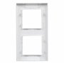 LEGRAND Cadre double de la gamme Niloé Step pour installation composable, couleur aluminium, 398280