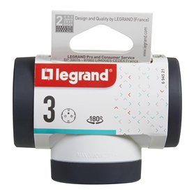 LEGRAND 694521 Adaptateurs avec 3 prises latérales 2P+T