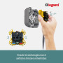 va et vient - 10a - témoin - anthracite - saillie - legrand plexo 069721l