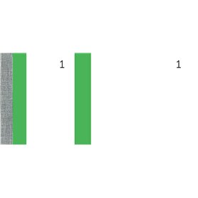 ELVE LV248 Lot de 10 Blocs Vendeur avec Souche/Coupon Numérotés de 1 à 103 Vert