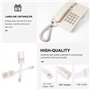 DragonTrading® Démêlant téléphonique - Rotation prolongée - Blanc - Démêlant cordon téléphonique
