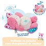 VTech - Mon Chaton Douce Nuit Rose - Peluche Qui Respire et Ronronne, Veilleuse Bébé Musicale et Lumineuse - Peluche Respirante 