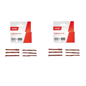 ZEFAL Pack Tubeless Plugs - Lot de Deux Boîtes de Mèches de Réparation pour Pneu Tubless - Mèches à Utiliser avec Un Kit de Répa