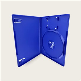 Dragon Trading® Lot de 25 boîtiers de jeu de rechange pour Playstation PS2 avec emplacement pour cartes Bleu