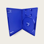 Dragon Trading® Lot de 25 boîtiers de jeu de rechange pour Playstation PS2 avec emplacement pour cartes Bleu