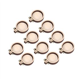 EXCEART Lot de 15 mini cercles à broder en bois