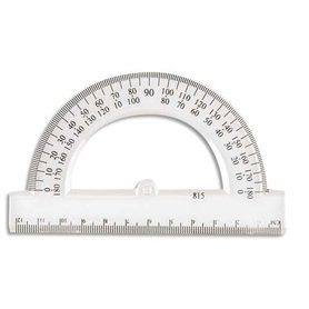 JPC Créations 957145 Rapporteur 180° 12 cm Transparent