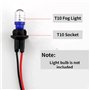 Terisass 2 Pcs Support De Tête D'ampoule T10 W5W 168 194 Doux En Caoutchouc De Voiture Plug-in Lampe Ampoule Extension Socket Ti